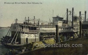 GEM Ferry Boats, Ferries, Steamboat, Ship New Orleans, LA USA 1911 postal use...