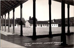 RPPC Fort Wilkins, Copper Harbor MI Vintage Postcard X45