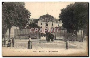 Old Postcard Rueil Barracks Army Children