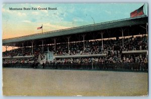 Butte Montana MT Postcard View Of Montana State Fair Grand Stand 1912 Antique