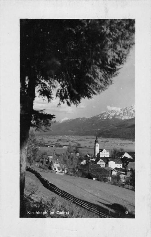 Kirchbach im Gailtal Carinthia Austria birds eye view real photo pc Y14214