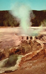 Postcard Punchbowl Spring Upper Geyser Basin Yellowstone National Park Wyoming