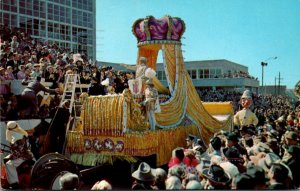 Louisiana New Orleans Mardi Gras Rex King For A Day Float 1960