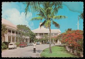 Front driveway to government house - Nassau in the Bahamas