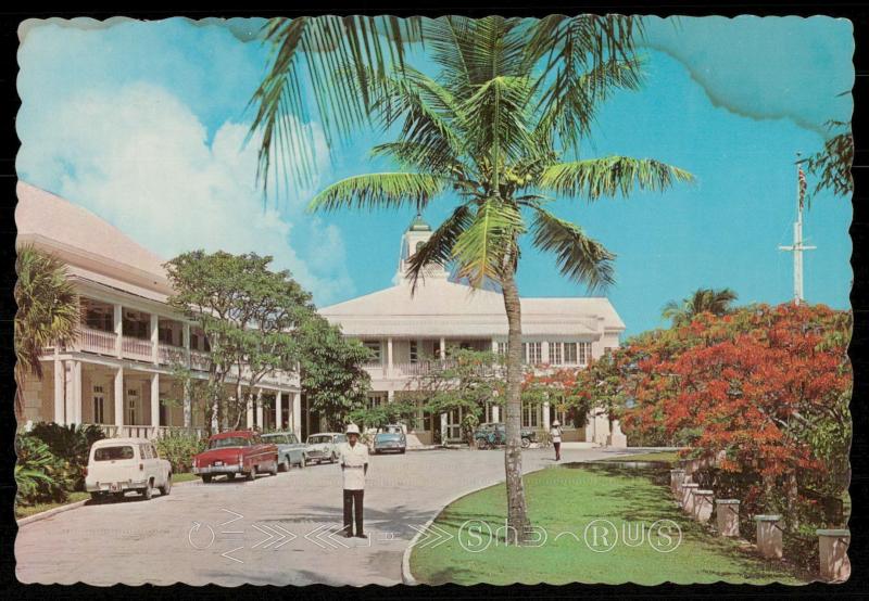 Front driveway to government house - Nassau in the Bahamas