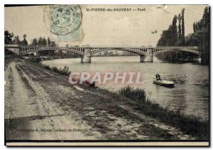 Old Postcard Pont St Pierre du Vauvray