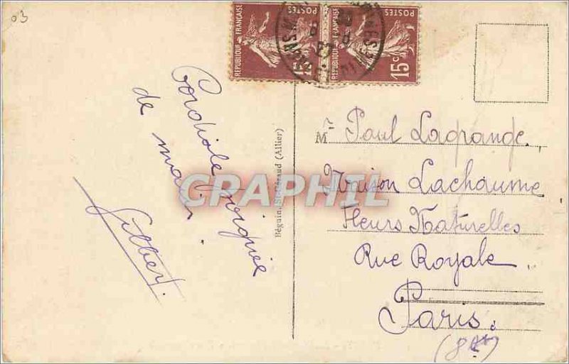 Postcard Old Vichy Thermal Establishment Overview