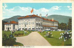 Fort Wm Henry Hotel, On Lake George, NY New York Postcard