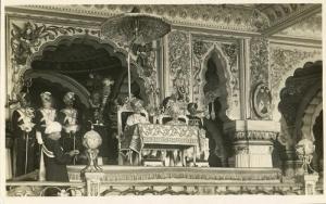 india, Unknown Sultan Maharaja Maharajah, Moharaja Unknown Ceremony (1920s) RPPC