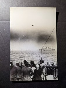 Mint England Ship RPPC Postcard Maiden Voyage Sailing Photograph