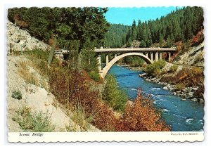 Scenic Bridge Hwy. 55 Between Boise & Cascade Idaho Continental View Postcard