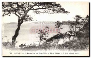 Old Postcard Dinard La Vicomte lion Saint Malo The Viscount St Malo afar off