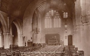 Organ at St Johns Church West Byfleet Antique Real Photo Postcard