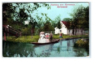 SPREEWALD, Germany ~  Gasthaus - GUEST HOUSE & BOAT1910 Costumes Postcard