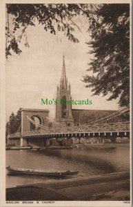 Buckinghamshire Postcard - Marlow Bridge and Church  RS28667