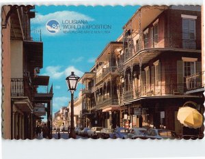 Postcard Street Scene, Louisiana World Exposition, New Orleans, Louisiana