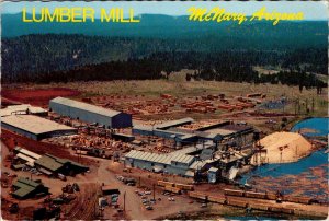 McNary, AZ Arizona LUMBER MILL Southwest Forest Industries  4X6 Logging Postcard