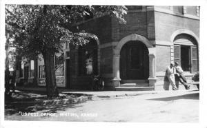 Whiting Kansas Post Office Real Photo Antique Postcard K29608