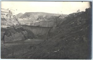 x2 SET c1910s Unknown Europe Dam Construction SHARP RPPC Real Photo Crane A146