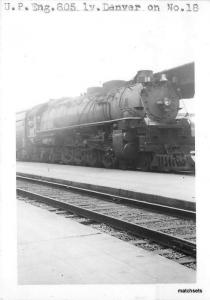 Circa 1930's Union Pacific Railroad Locomotive #805 Denver CO 1684