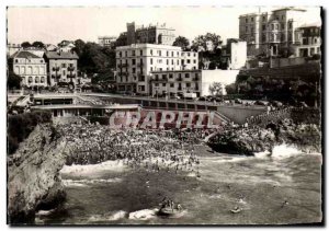 Modern Postcard Biarritz The Beach And The Old Port