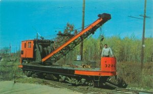 Electric Crane #3246 Seashore Trolley Museum, Kennebunkport ME Chrome Postcard