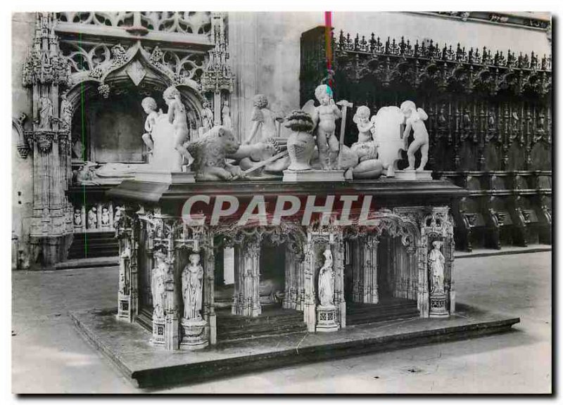 Modern Postcard Bourg en Bresse Ain Brou Church Tomb of Philibert le Beau