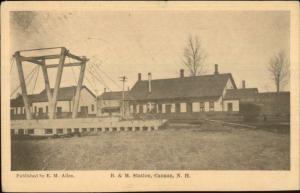 Canaan NH B&M RR Train Station Depot c1910 Postcard