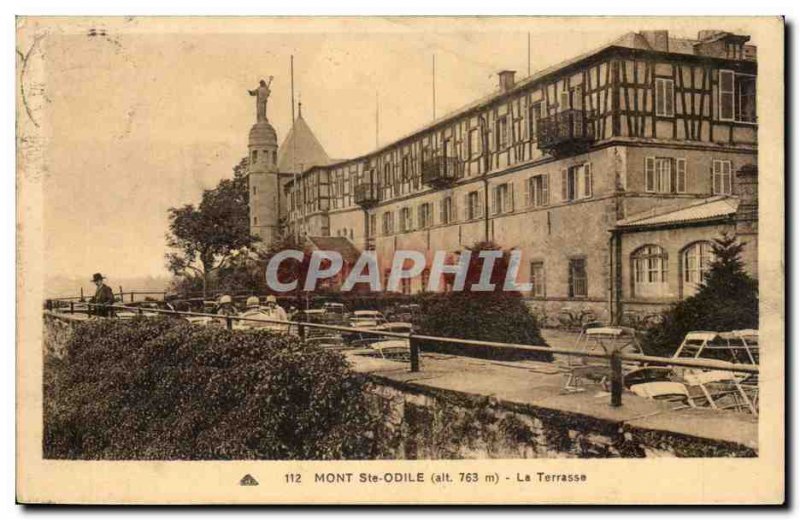 Mont St Odile Old Postcard The terrace