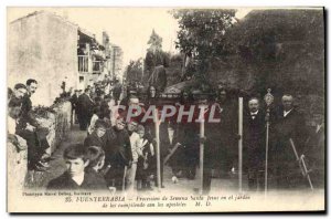 Old Postcard Fuenterrabia Procession of Santa Ssemena Jesus en el los garden ...