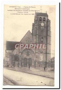 Verberie Postcard Old L & # 39eglise St Pierre (historic building) Vestiges o...