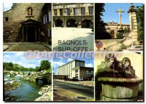 Postcard Modern Bagnols Sur Ceze City views and waterfalls Sautadet