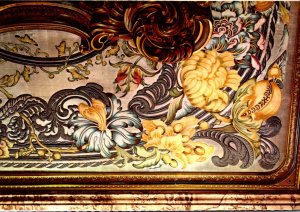 Spain Madrid Royal Palace Gasparini's Hall Detail In The Embroideries