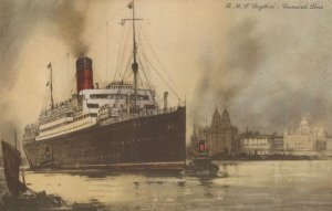 RMS Scythia Cunard Line Ship Antique Postcard