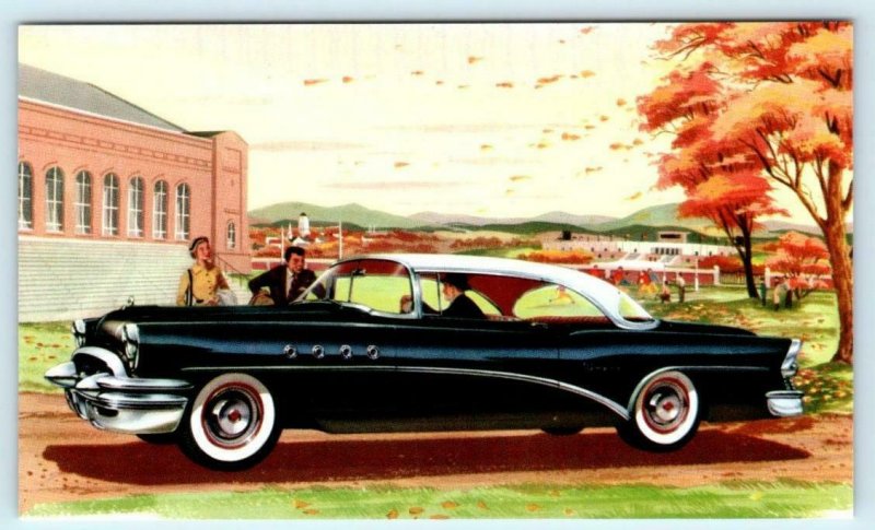 Car Advertising 1955 BUICK 56-R SUPER RIVIERA ~ Automobile Graphics Postcard