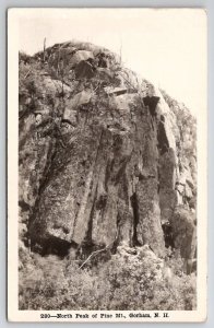 North Peak of Pine Mt. Gorham NH New Hampshire RPPC Shorey Studio Postcard A46