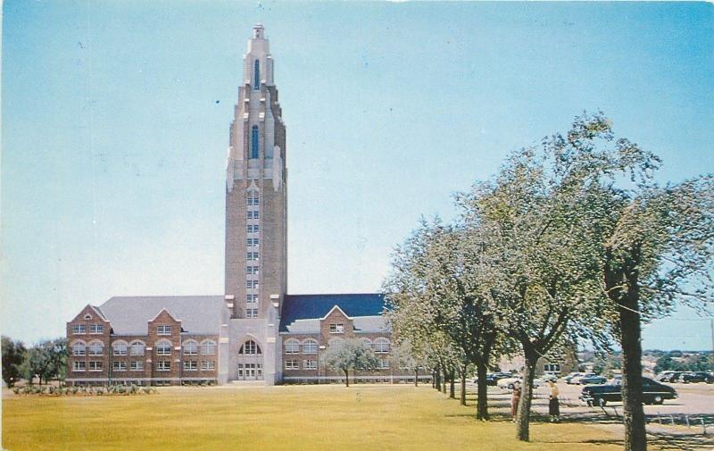 Oklahoma City University OklahomaGold Star Memorial Tower1950s Postcard