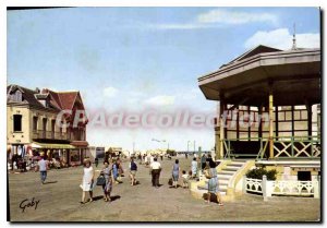 Modern Postcard Cayeux sur Mer (Somme) and The Kiosk Input the Beach