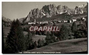 Old Postcard Cortina Verso il Pomagagnon
