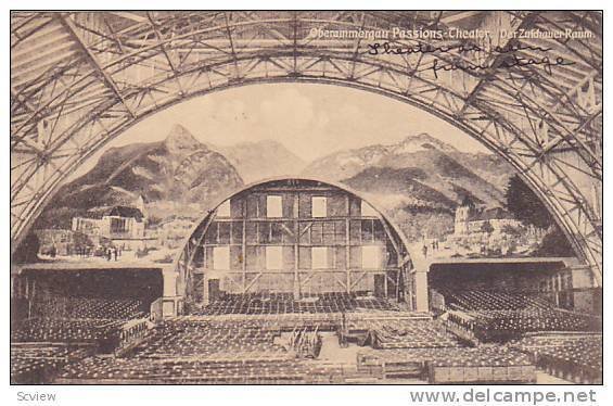 Der Zufchauer Raum, Oberammergau Passions Theater, Bavaria, Germany, 1900-1910s
