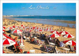 Modern Postcard La Baule more beautiful beach in Europe