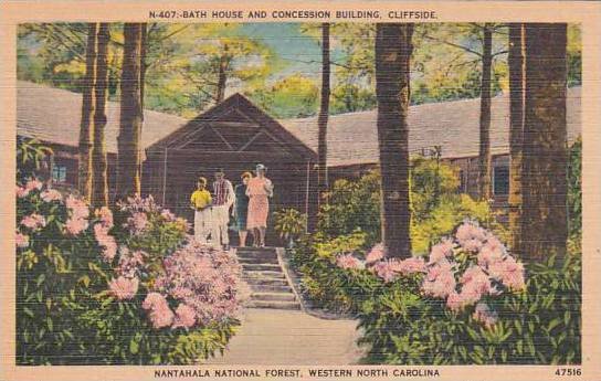 North Carolina Western North Carolina Bath House And Concession Building Clif...