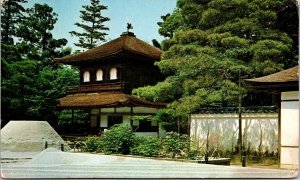 Ginkaku Temple Wob Note Pm Asian Air Mail Kyoto Japan Cancel Postcard 