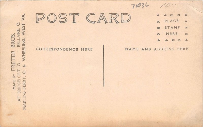 J61/ near Bridgeport Ohio RPPC Postcard c10 Freter Bros. School Students 319