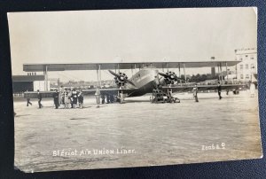 Mint England Real Picture Postcard Bleriot Air Union Liner