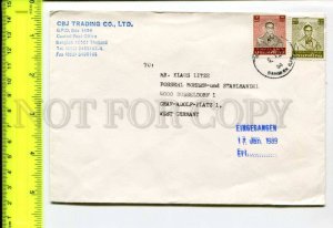 425234 THAILAND to GERMANY 1989 year real posted COVER