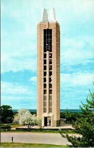 L-4 Memorial Campanile Kansas University Lawrence Kansas KS Postcard UNP