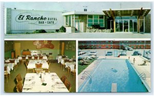 WILLISTON, ND North Dakota ~ Roadside EL RANCHO MOTOR HOTEL & Cafe 1967 Postcard