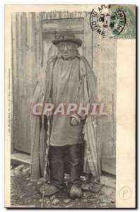 Old Postcard Folklore Auvergne old Berger