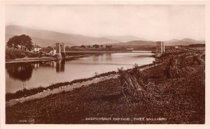 US48 UK Scotland Suspension bridge Fort William real photo